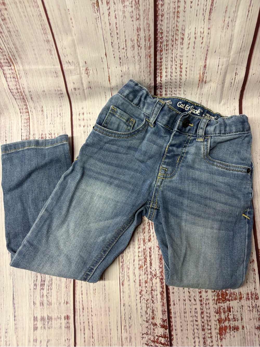 Cat & Jack girls Light Blue Stretch Jeans